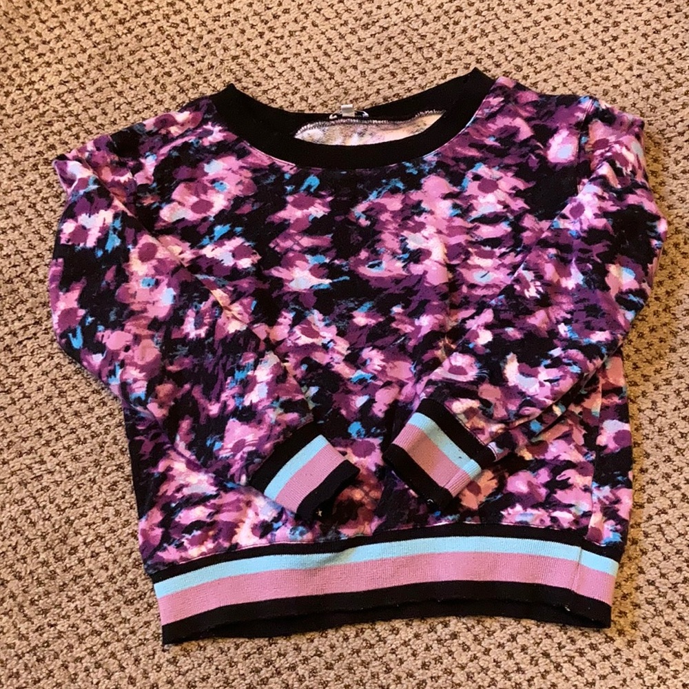 Blue and Purple crop top size 10